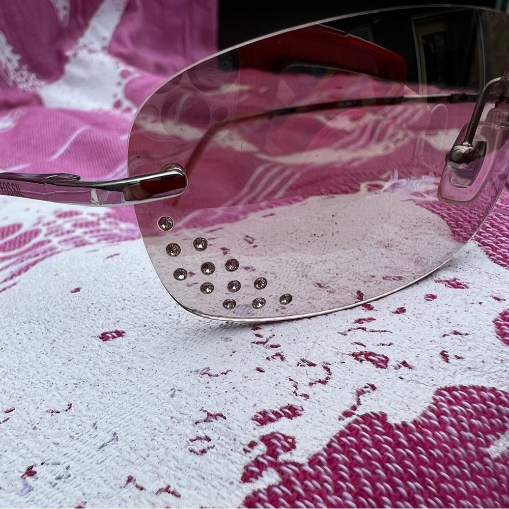 Fossil Rhinestone Pink Sunglasses - Picture 5 of 9